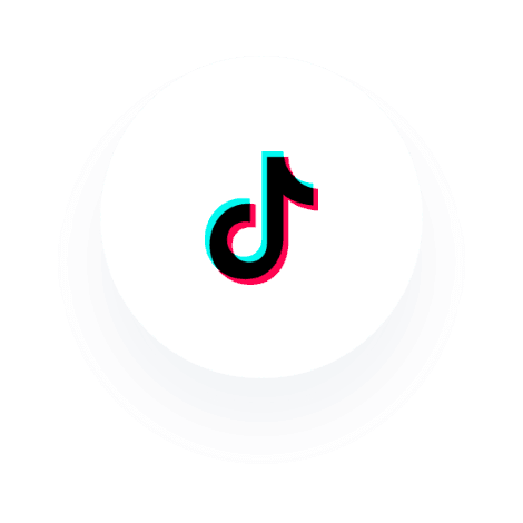 Das Tiktok-Logo auf schwarzem Hintergrund.